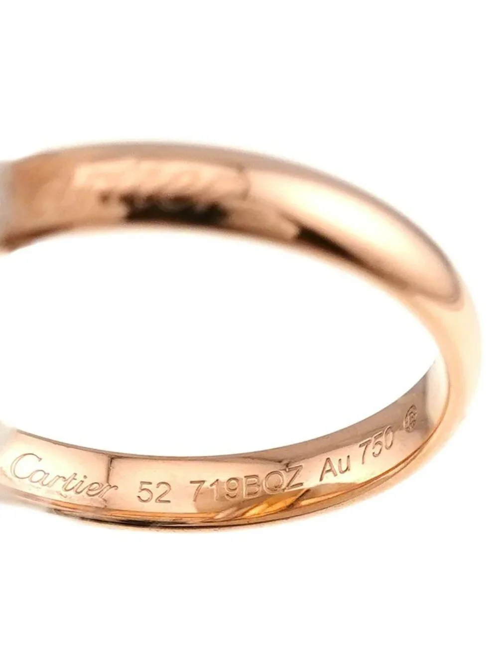 Cartier Trinity MM 52 Ring 18K YG WG PG Triple Strand